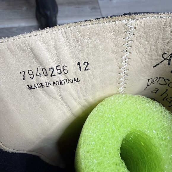 John Fluevog Black Leather Tall Pull-on Riding Boots Womens Size 12 Knee-High - Picture 10 of 12